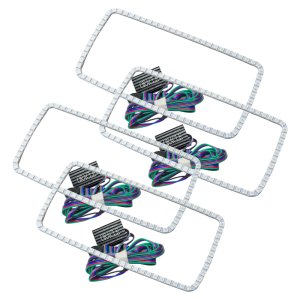 GMC Sierra Headlight Halo Kit - ORACLE Lighting - New Square Ring Design - ColorSHIFT - `07-`13